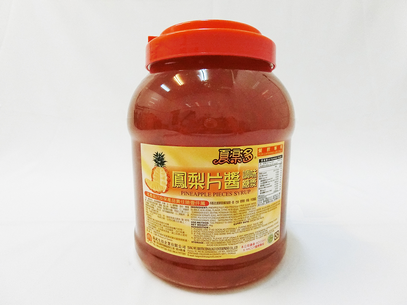 鳳梨片醬調味糖漿(4KG)